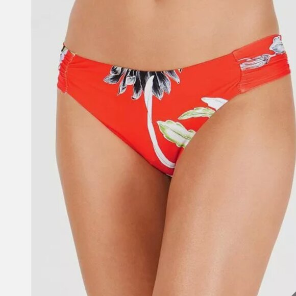 Trina Turk Red Orange Print Bikini Set size 14 NWOT - Picture 4 of 5